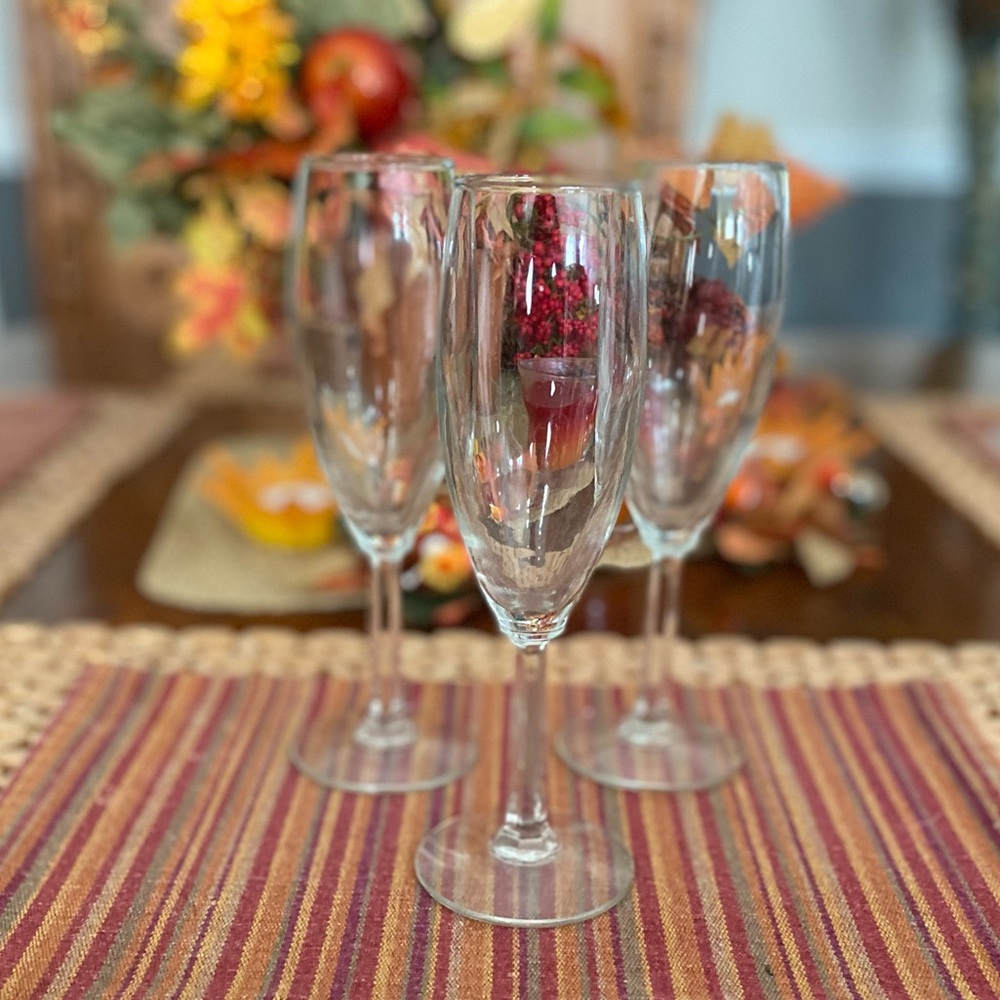 SET OF 3 VINTAGE GERMAN CHAMPAGNE FLUTE GLASSES - Picture 10 of 10